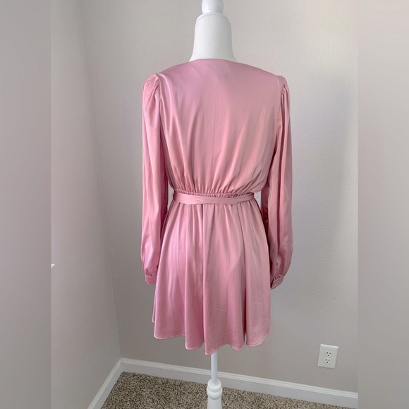 Forever 21 Elegant Pink Wrap Dress - Picture 4 of 5